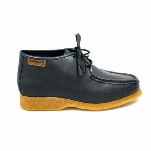 British Walkers Knicks Men's Navy Blue Leather