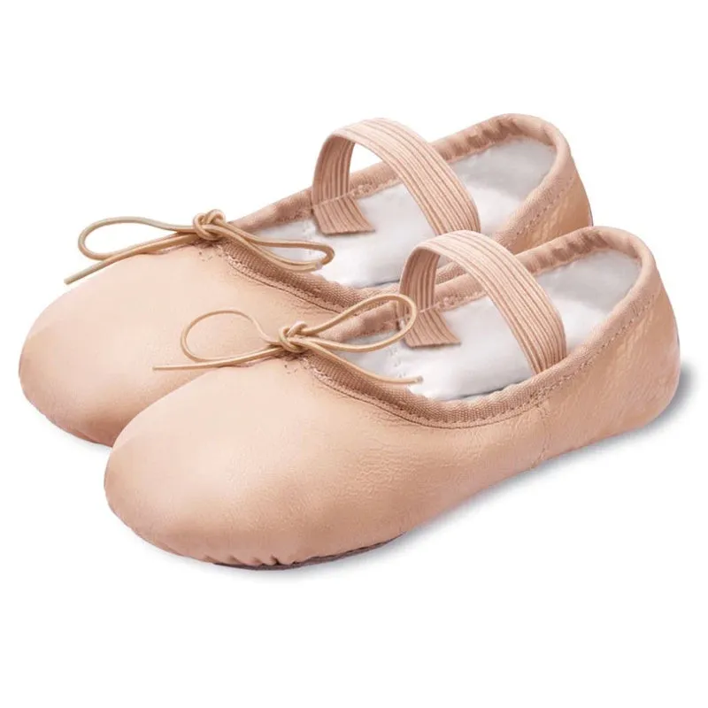 Flo Dancewear Leather Ballet Shoe - Pink