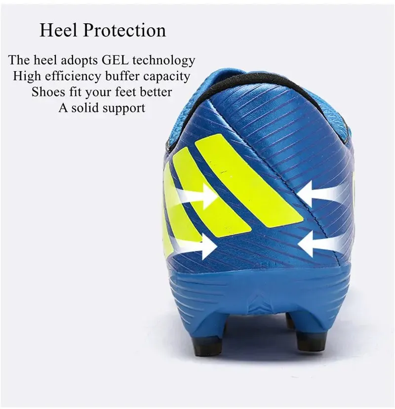 Football Boots Men Kids Adults TF/FG Ultralight Playing Field Train Soccer Shoes Low cut Cleats