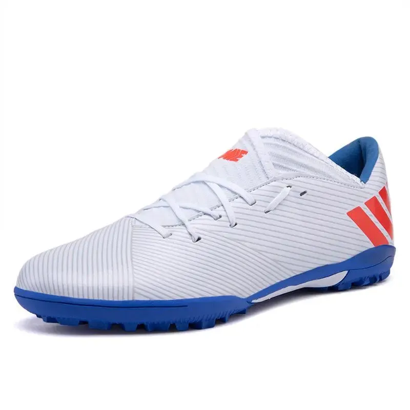 Football Boots Men Kids Adults TF/FG Ultralight Playing Field Train Soccer Shoes Low cut Cleats