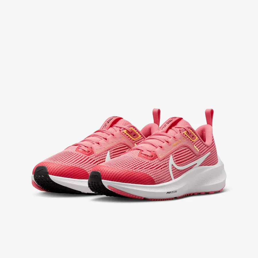 Kids' Nike Air Zoom Pegasus 40 (Coral Chalk/White Citron Pulse)