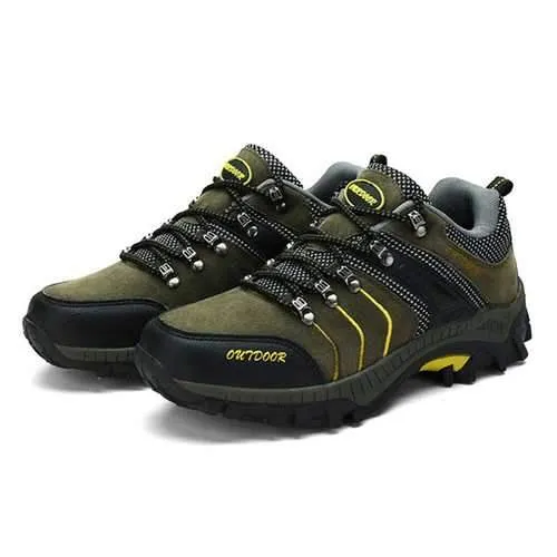 Men Breathable Wear Resistance Outsole Outdoor Hiking Athletic Shoes