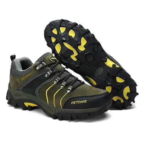 Men Breathable Wear Resistance Outsole Outdoor Hiking Athletic Shoes