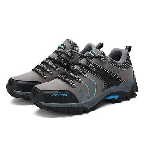 Men Breathable Wear Resistance Outsole Outdoor Hiking Athletic Shoes