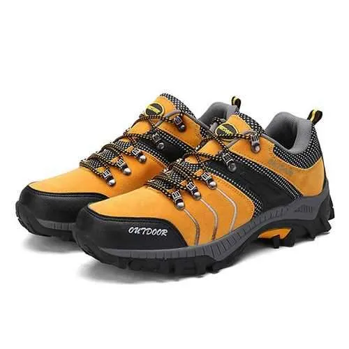 Men Breathable Wear Resistance Outsole Outdoor Hiking Athletic Shoes