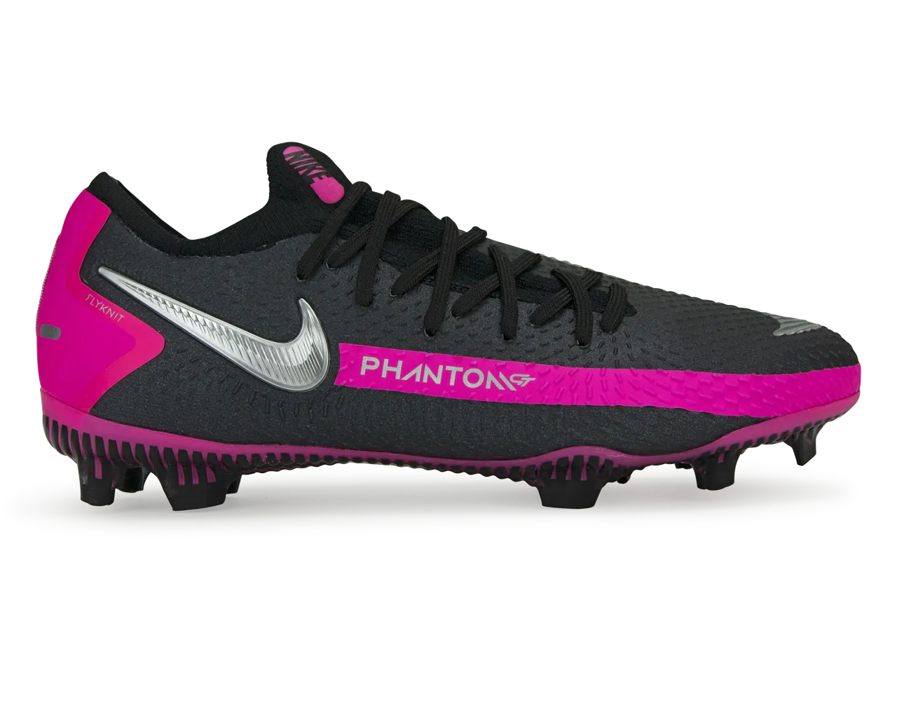 Nike Kids Phantom GT Pro FG Black/Metallic Silver