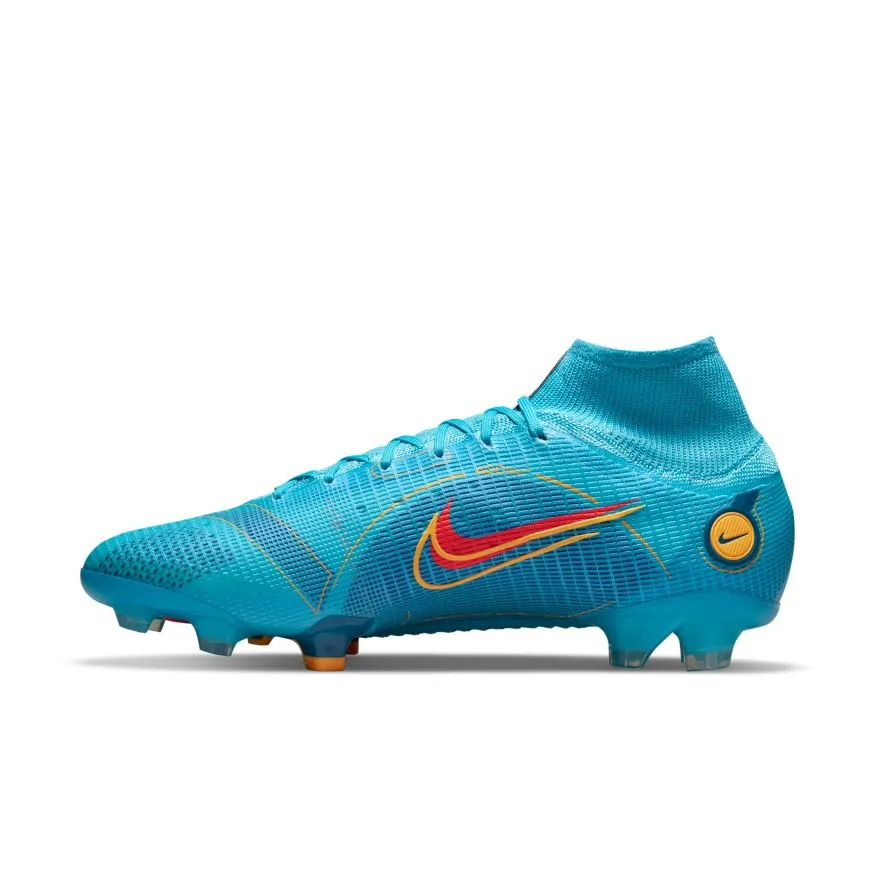 Nike Mercurial Superfly 8 Elite FG-CHLORINE BLUE/LASER ORANGE-MARINA