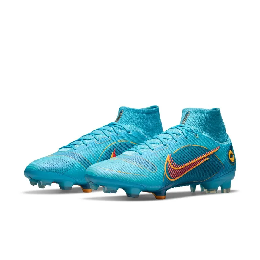 Nike Mercurial Superfly 8 Elite FG-CHLORINE BLUE/LASER ORANGE-MARINA