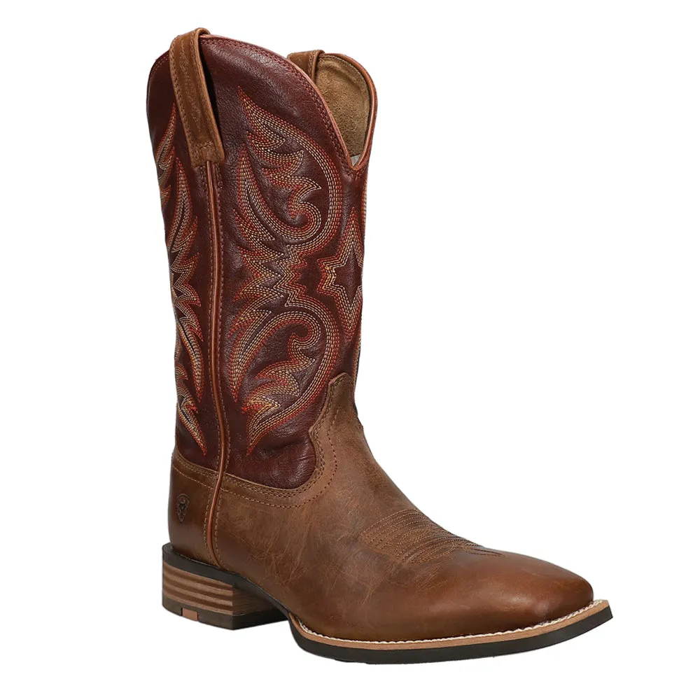 Ricochet Embroidered Square Toe Cowboy Boots