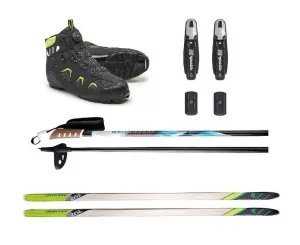 valiant Adult 802 NNN Cross Country Ski Package, 157cm (skiers 90-120 lbs)