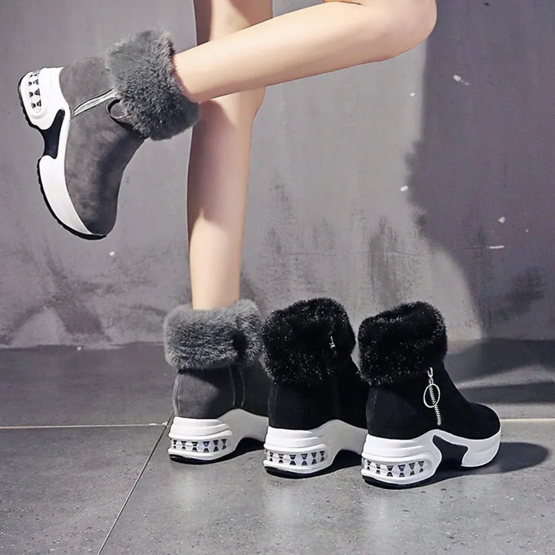 Women Ankle Boot Warm Plush Winter Shoes