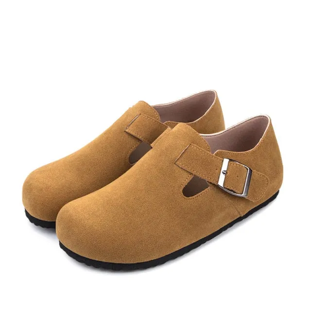 Women Flat Shoes | Flats Shoes | Woman High-Quality Retro Flat | Shoes Ladies Buckle Slip On Shoes|